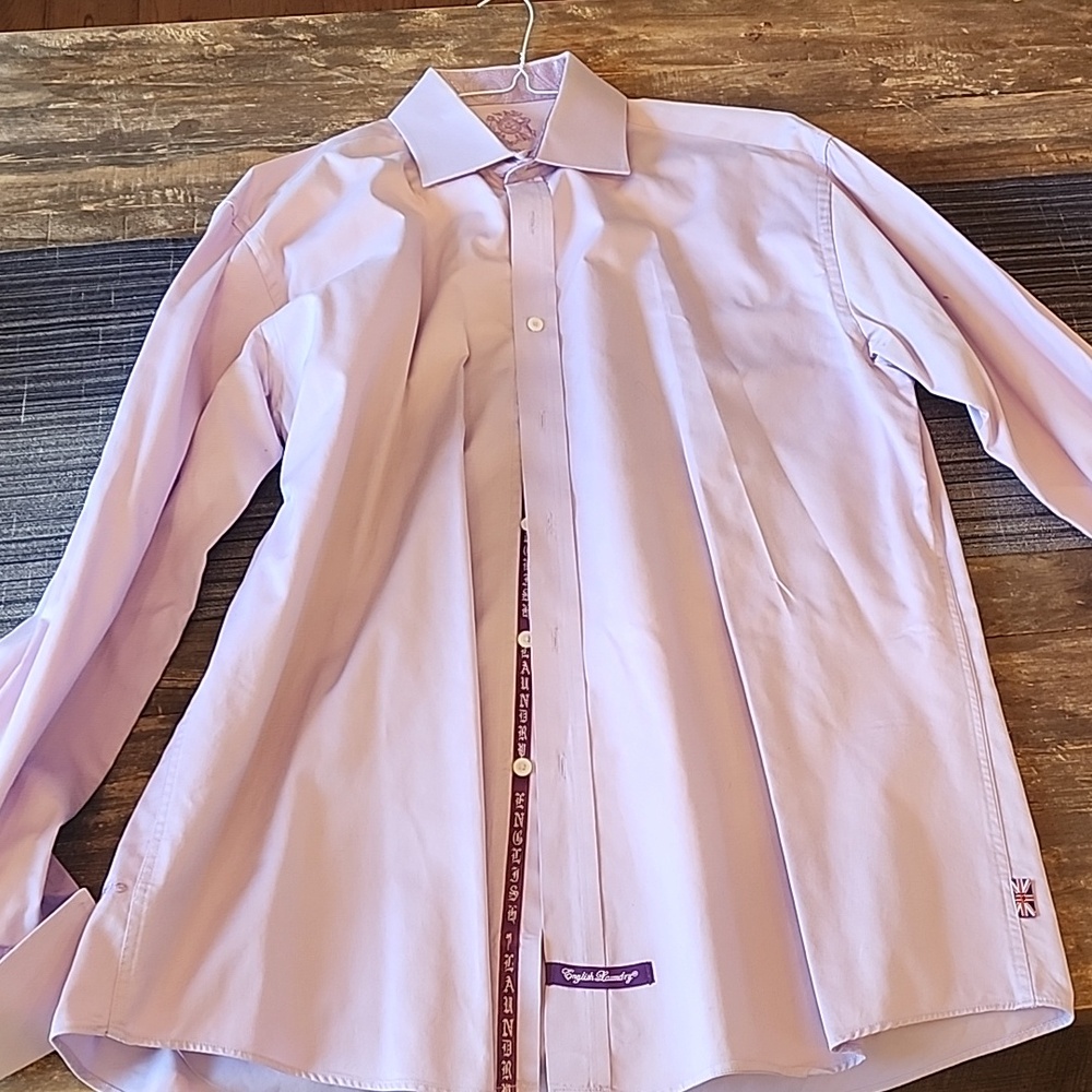 English Laundry lavender dress button down